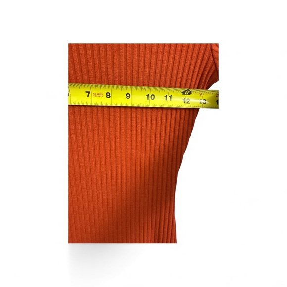 Elegant Rust Long Sleeve Dress - Picture 5 of 8